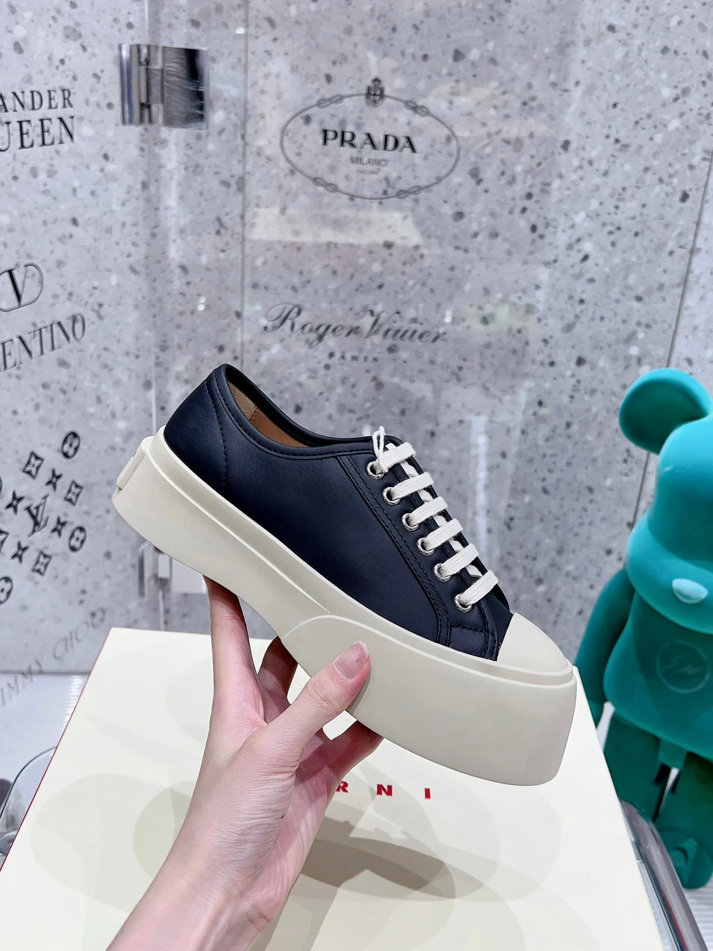 👟👟Ex-factory price 480👟👟 marni big-toe shoes, the latest version, with chip version! New version of outsole, new color, so all colors are in stock!